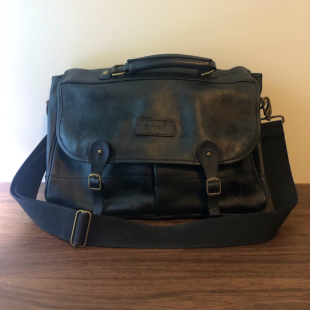 Barbour Leather Briefcase